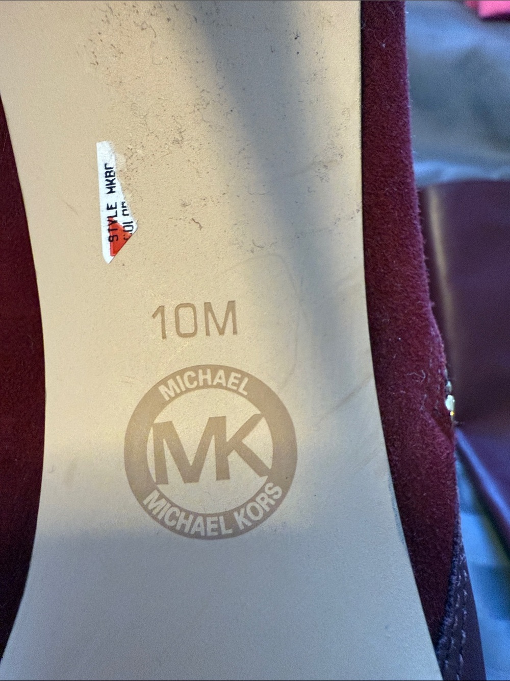 Michael Kors Burgundy Stiletto Boots - Picture 3 of 6